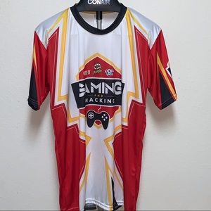 Gaming and Snacking Cheez-it, Pringles, Pop-Tarts Large Short Sleeve T-Shirt